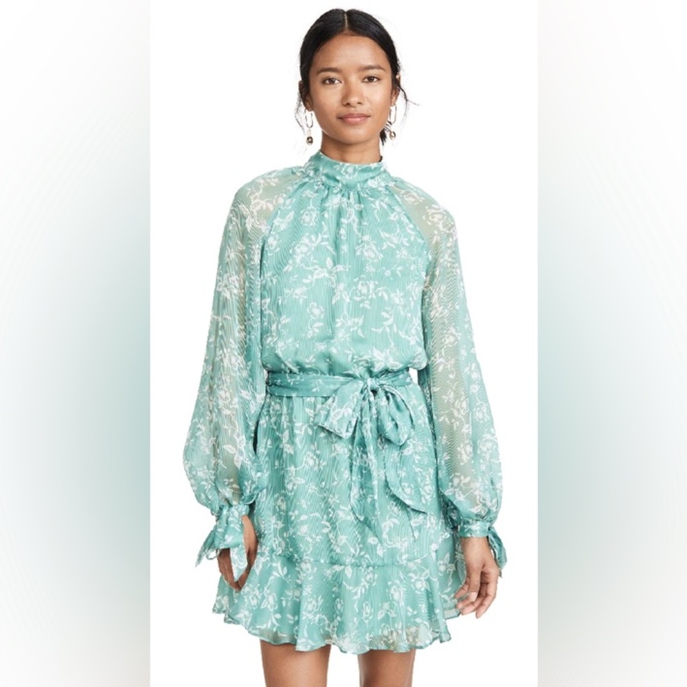 Keepsake the Label Cheshire Long Sleeve Dress in Sage Floral